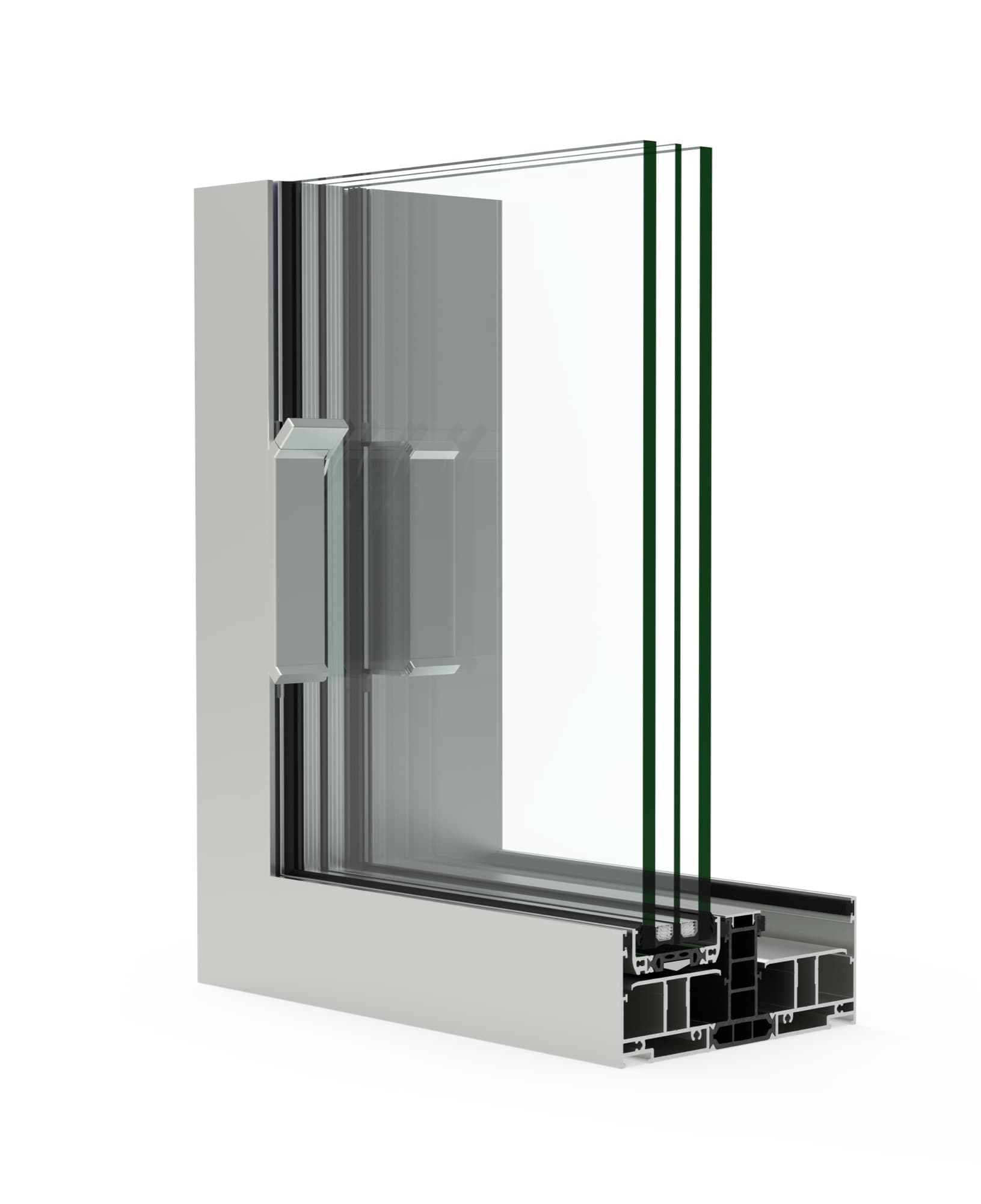Close-up of a Cortizo Core Vision Evolution frame corner joint