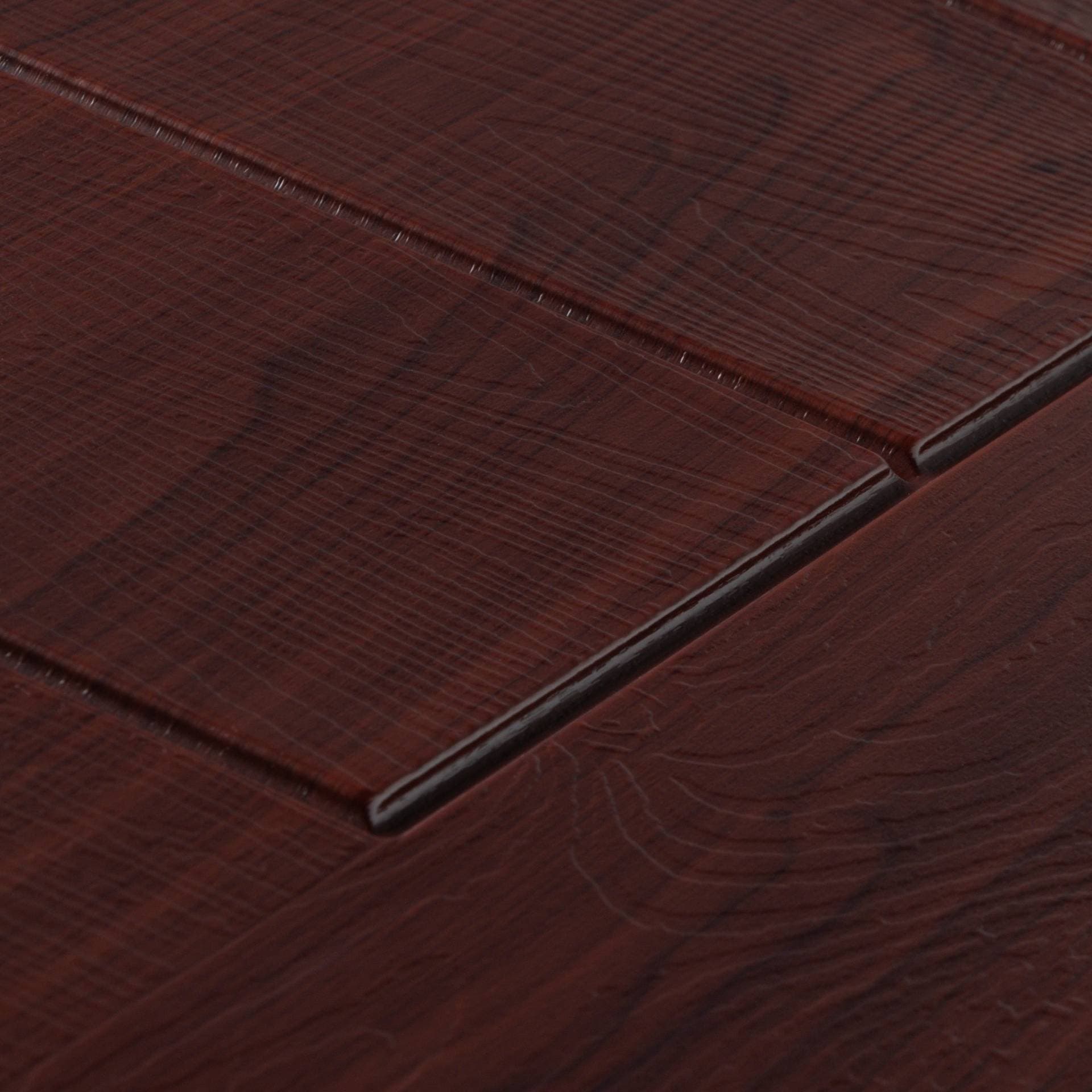 Rosewood woodgrain composite door finish swatch