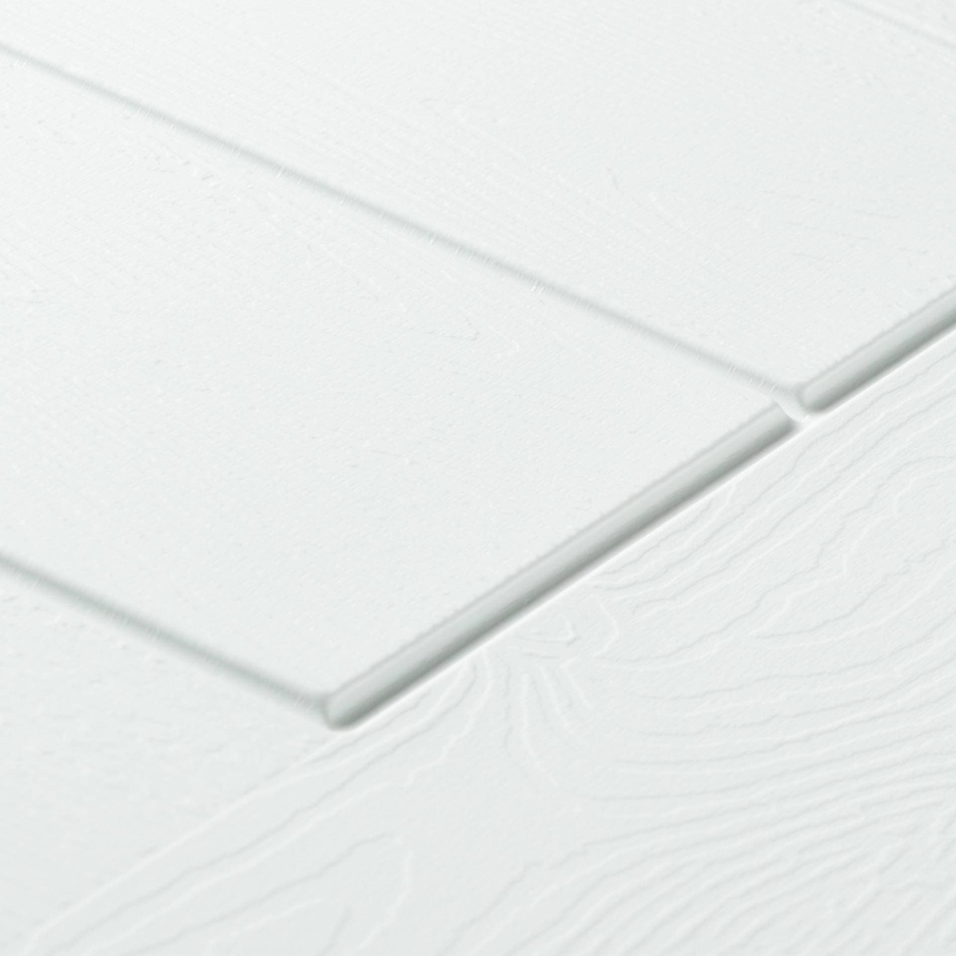White composite door finish swatch