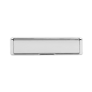Classic composite door letterplate in a chrome finish