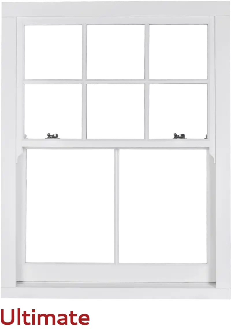 Ultimate Rose box sash windows fitted to a period-style house exterior
