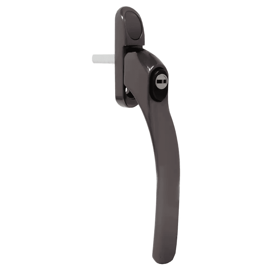 Standard casement handle in a bronze finish